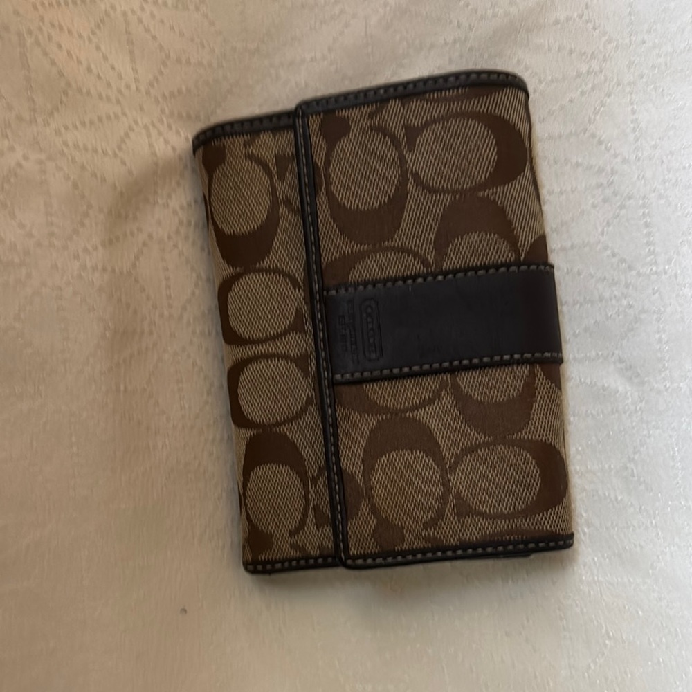 Coach Brown Monogram Wallet